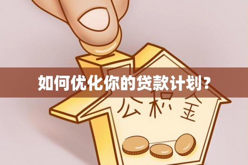 盐亭如何优化你的贷款计划？