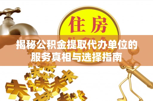 盐亭揭秘公积金提取代办单位的服务真相与选择指南