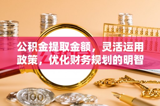 盐亭公积金提取金额，灵活运用政策，优化财务规划的明智选择