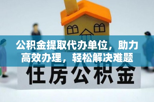 盐亭公积金提取代办单位，助力高效办理，轻松解决难题