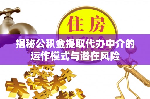 盐亭揭秘公积金提取代办中介的运作模式与潜在风险