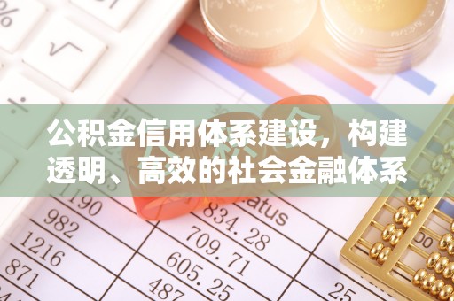 盐亭公积金信用体系建设，构建透明、高效的社会金融体系